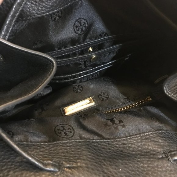 Tory Burch Black Leather Backpack - Picture 3 of 3